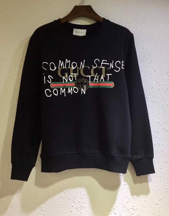 sekvens Rummet Nøjagtighed Gucci Common Sense Is Not That Common Sweatshirt Online Sale, UP TO 63% OFF