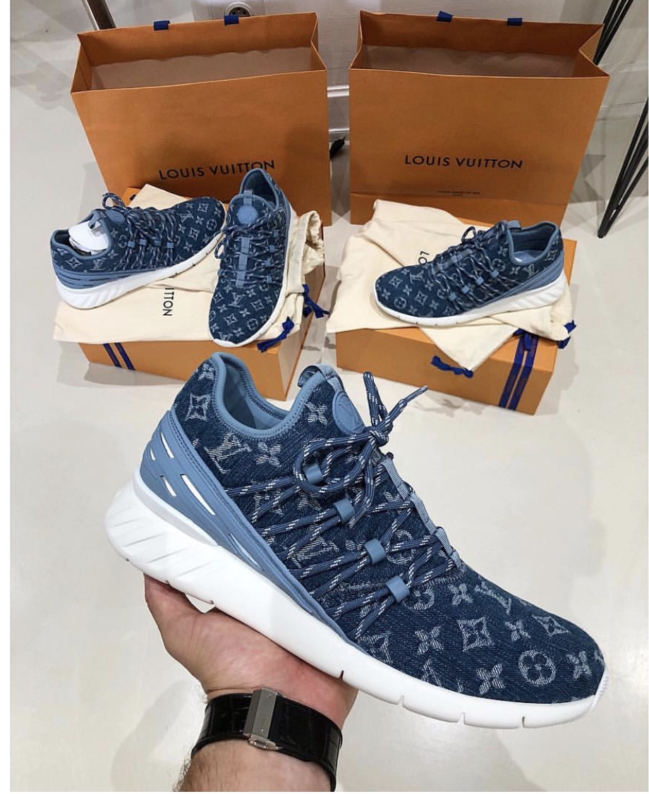 lv sneakers blue