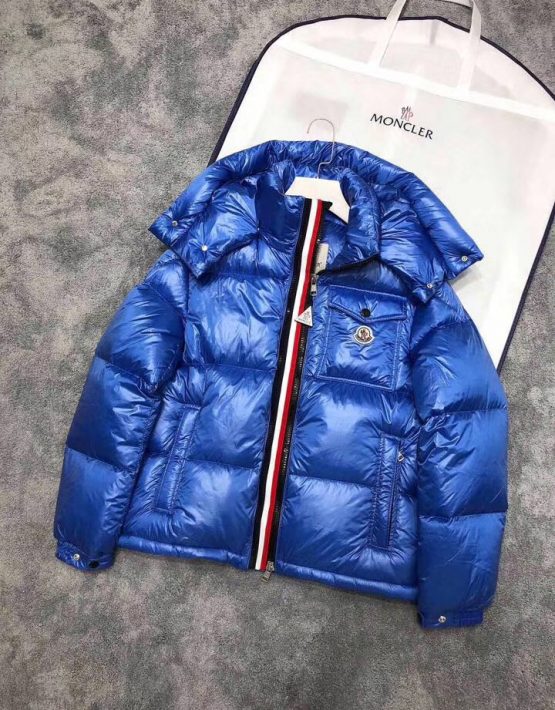 Moncler Shiny Blue Winter Jacket 2018 
