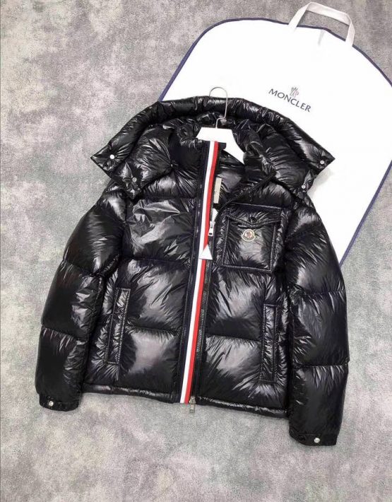 Moncler Shiny Black Winter Jacket 2018 – billionairemart