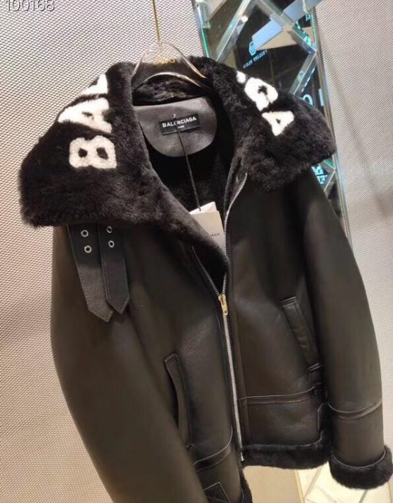 Balenciaga Black Leather Jacket II – billionairemart