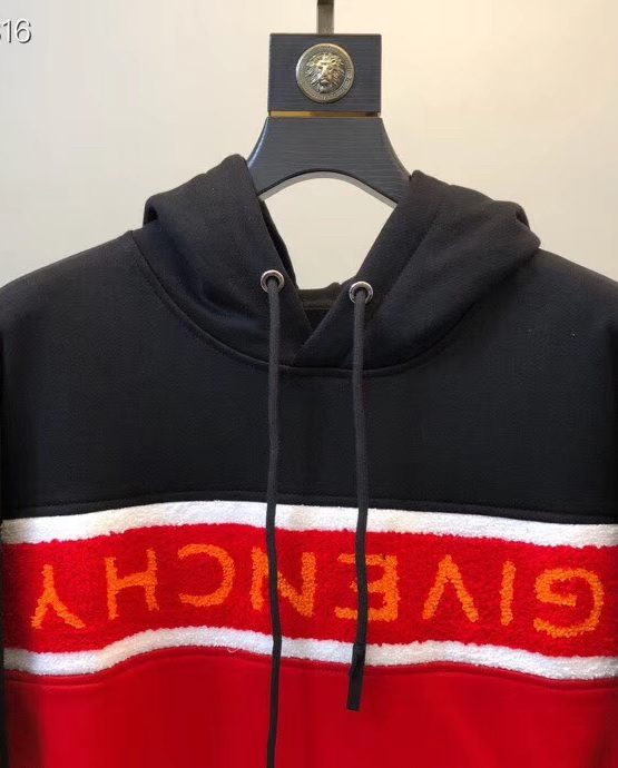 givenchy hoodie black red