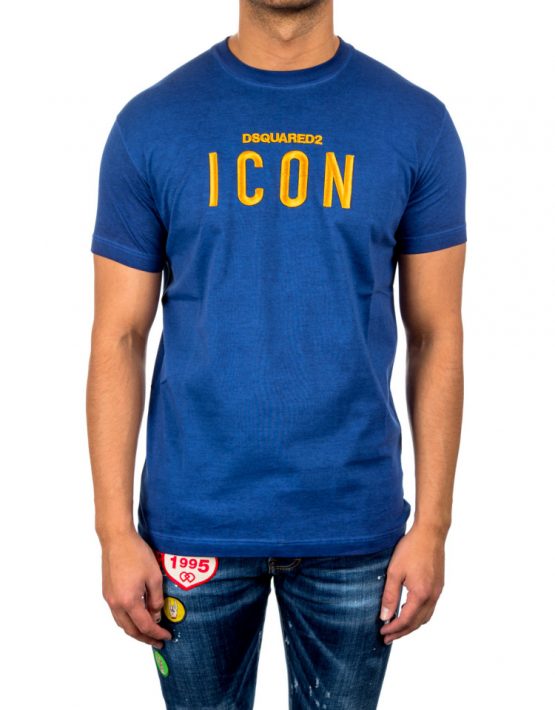 dsquared blue icon t shirt