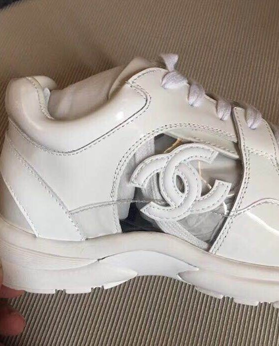 CHANEL TRANSPARENT SNEAKERS WHITE 
