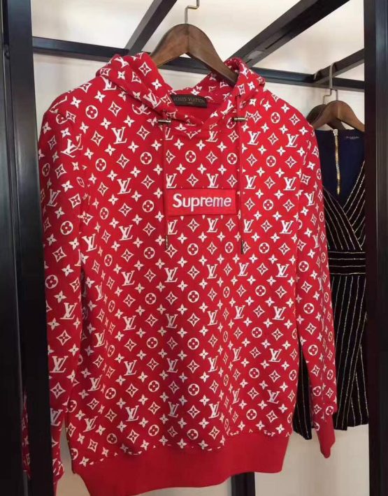 supreme and lv hoodie