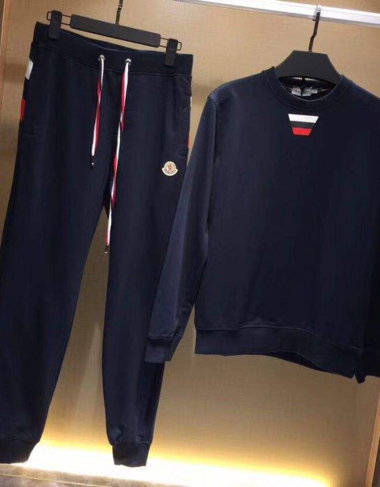 navy moncler tracksuit