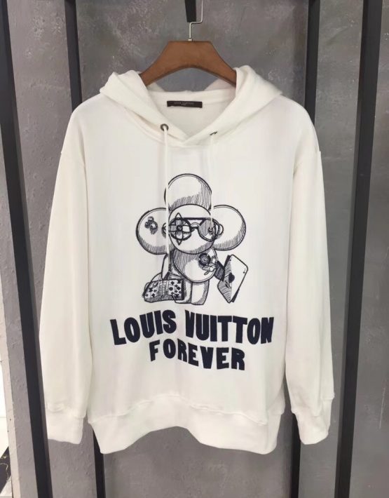 Louis Vuitton Forever Hoodie White – Billionairemart