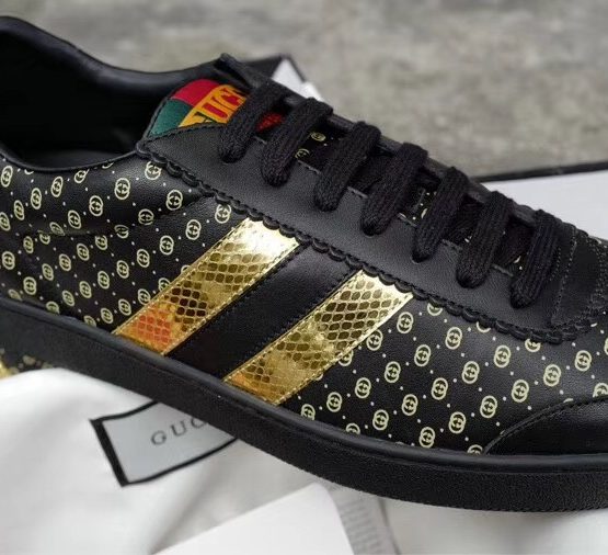 Gucci Sneakers Black Gold – billionairemart