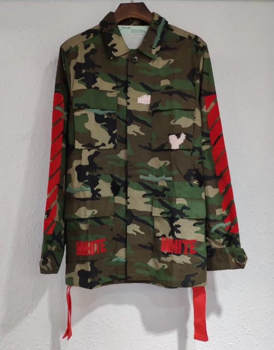 off white camo jacket