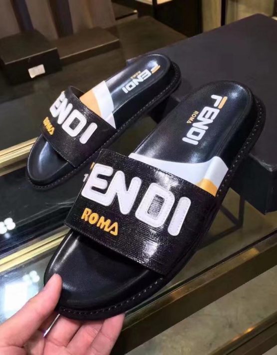 fendi roma slippers