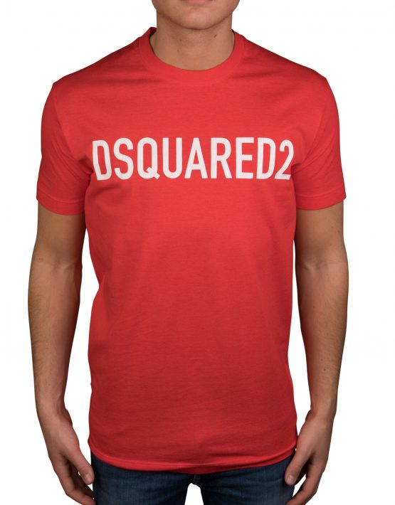dsquared red t shirt