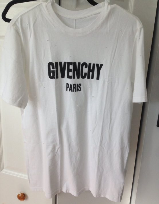 givenchy paris white t shirt