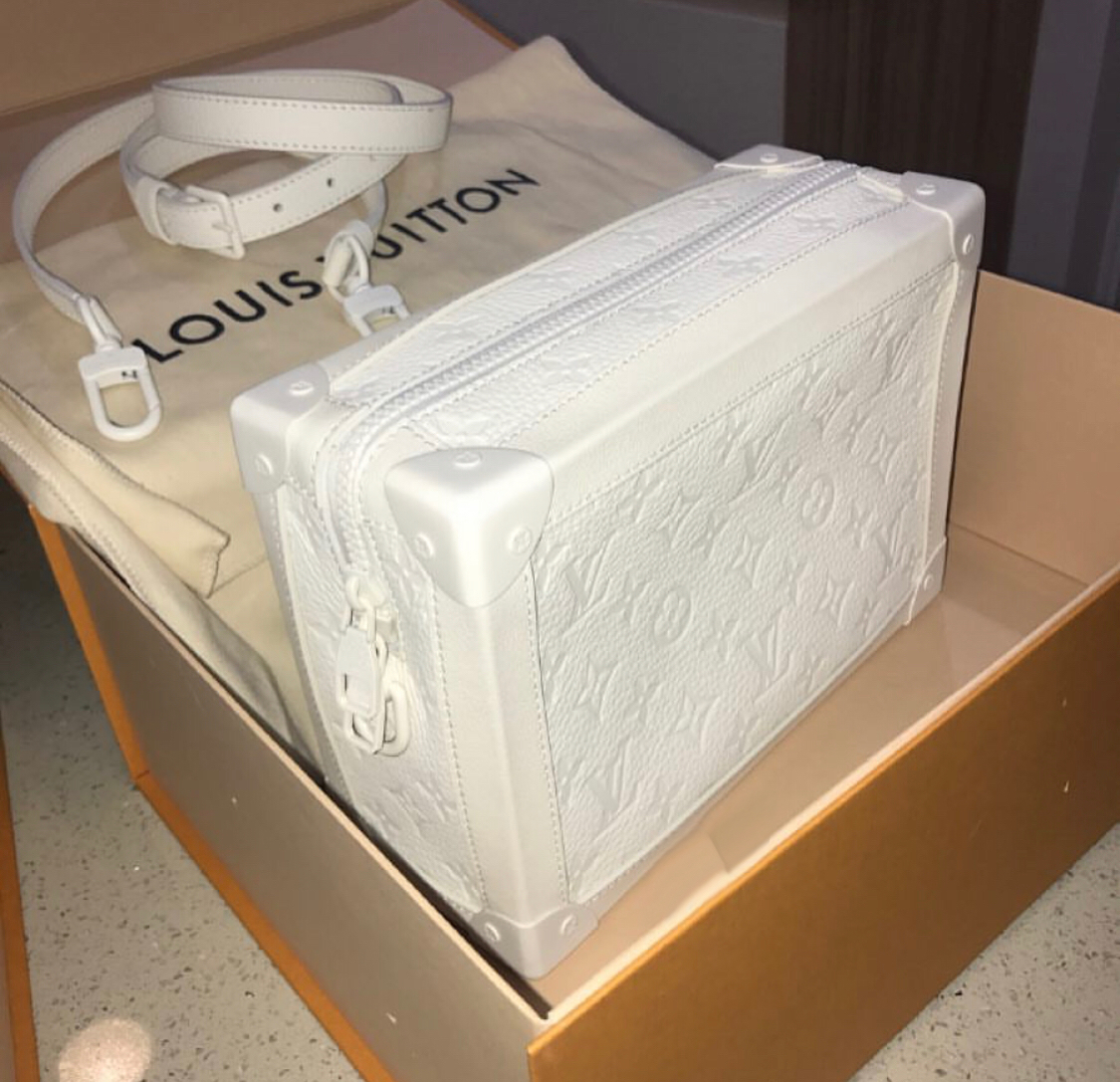 White LV Trunk Bag – Billionairemart