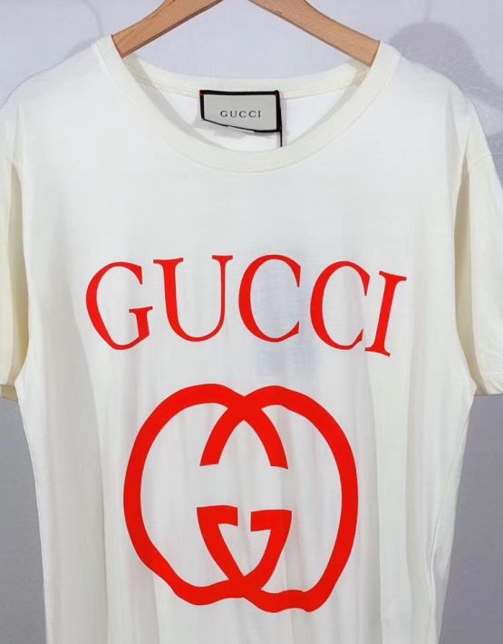 red and white gucci shirt
