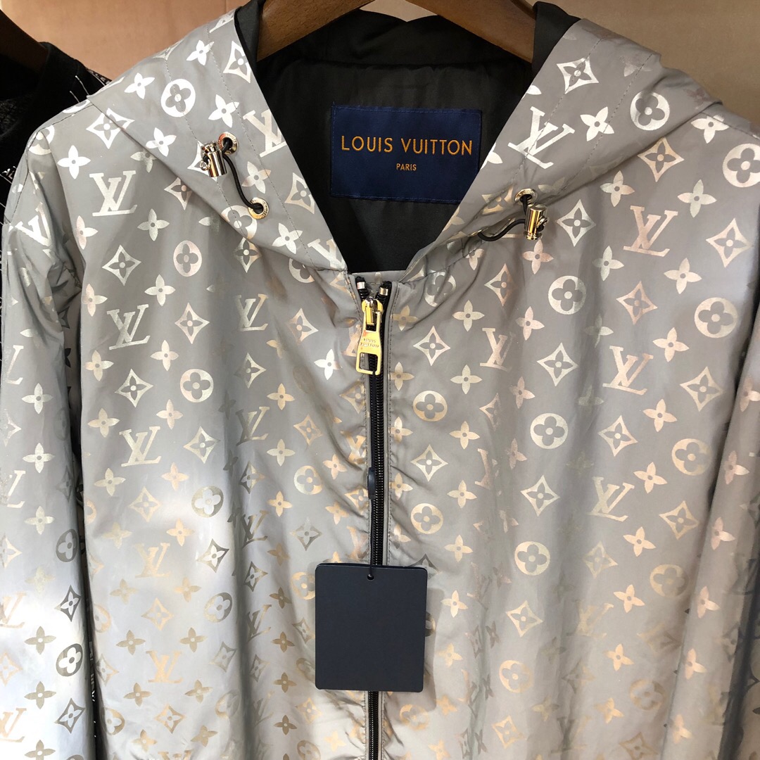 Louis Vuitton reflective jacket hmu for prices.