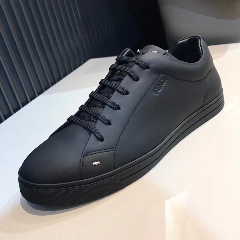 Black Leather Fendi Sneaker – billionairemart