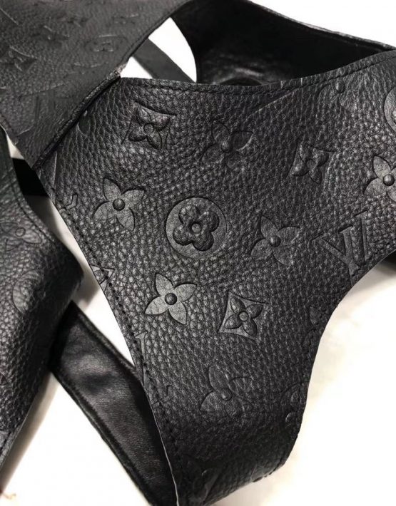 Leather vest Louis Vuitton Black size 50 FR in Leather - 33108688