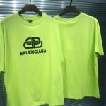 balenciaga neon green t shirt