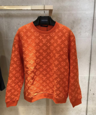 louis vuitton orange crewneck