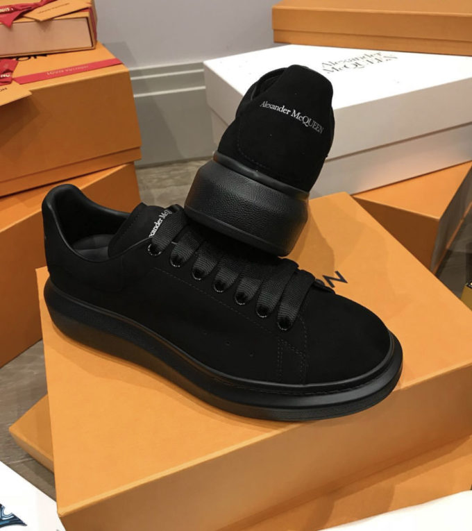 alexander mcqueen suede