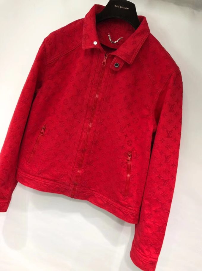 Red Louis Vuitton Jacket Men Literacy Basics