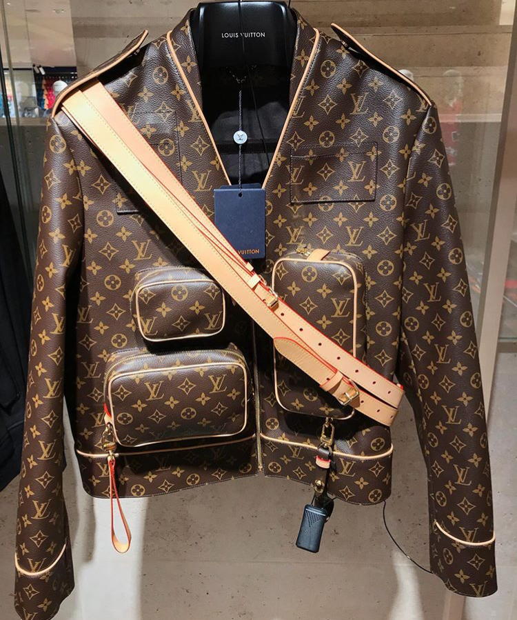 NEW Louis Vuitton Monogram Admiral Leather Jacket 1A5Q6C Size 50 Virgil  abloh  eBay