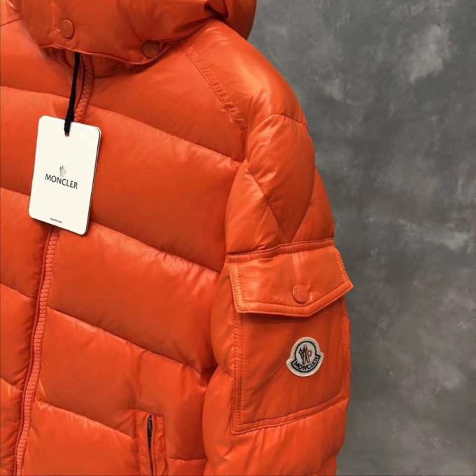 moncler orange polo