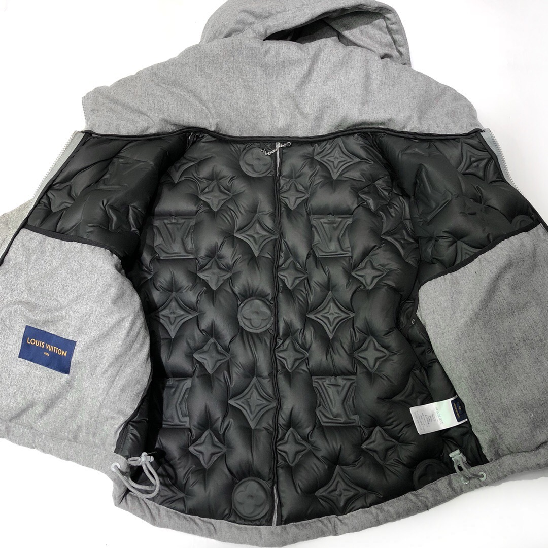 Louis Vuitton Louis Vuitton Grey Monogram Boyhood Puffer Jacket
