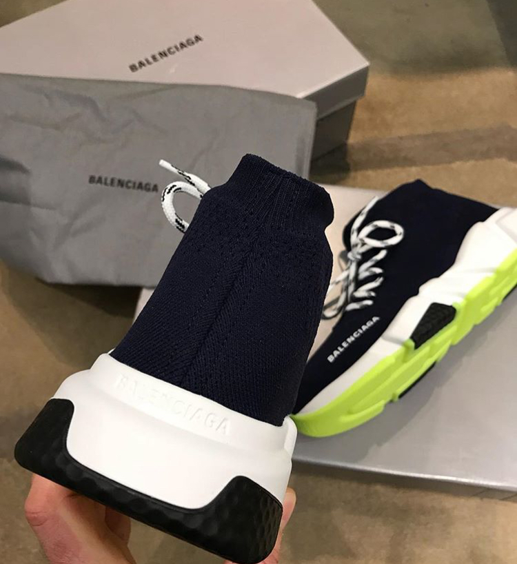 balenciaga lace up speed trainer