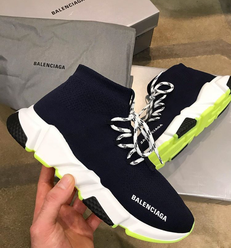 balenciaga speed lace up trainers