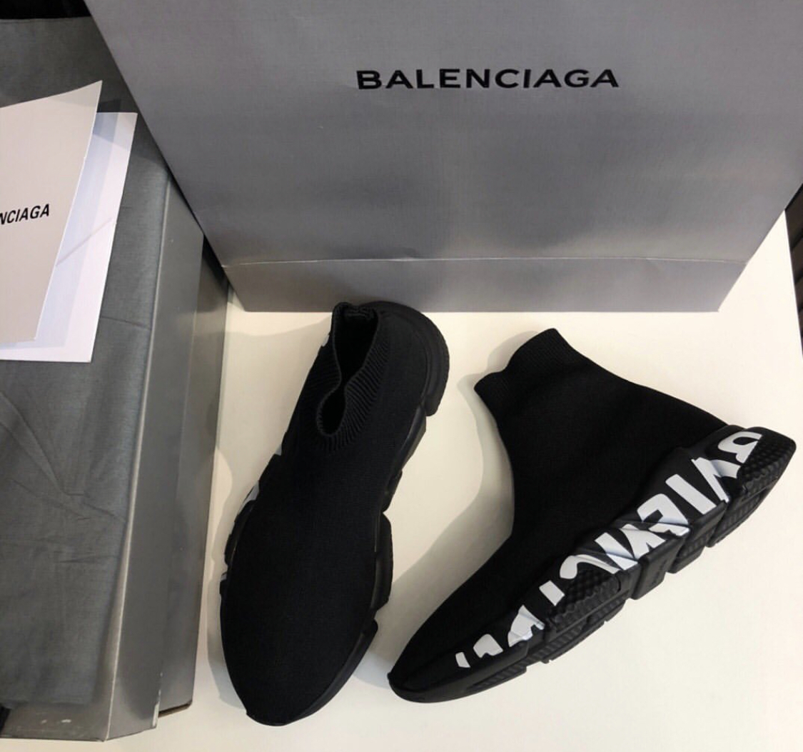 Balenciaga Speed Trainers Black Sole – billionairemart