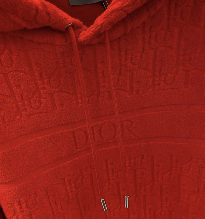 red dior sweater