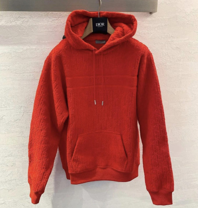 red dior sweater