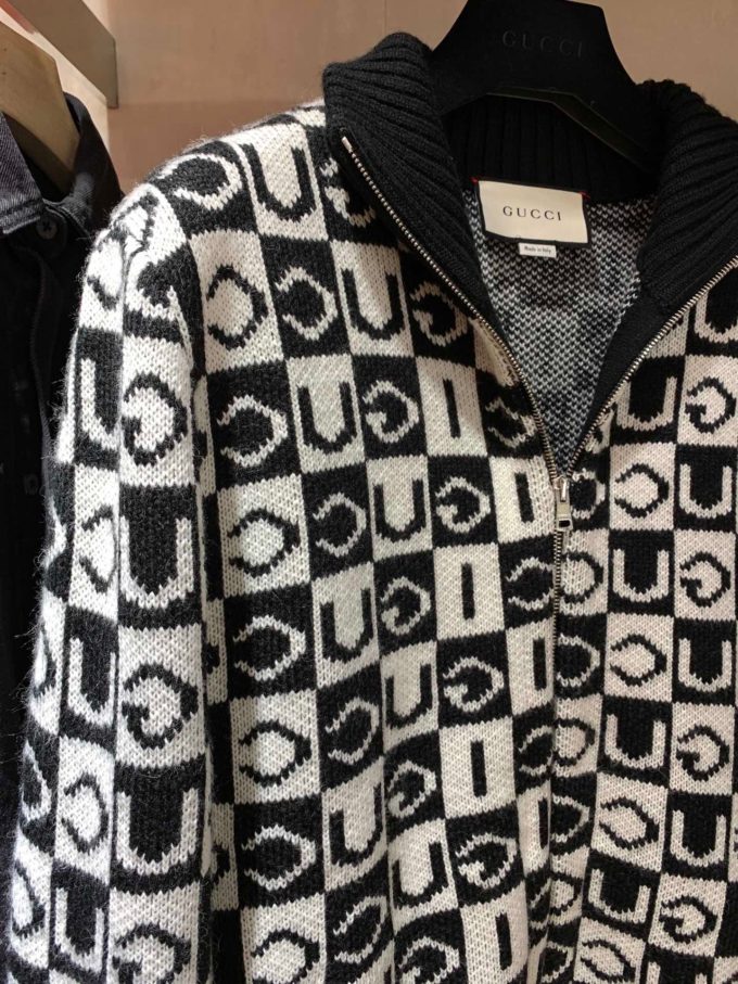 Gucci checkerboard wool jacket – billionairemart