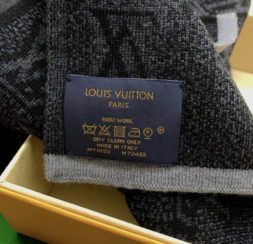 Louis Vuitton My Monogram Eclipse Scarf, Grey, * Inventory Confirmation Required