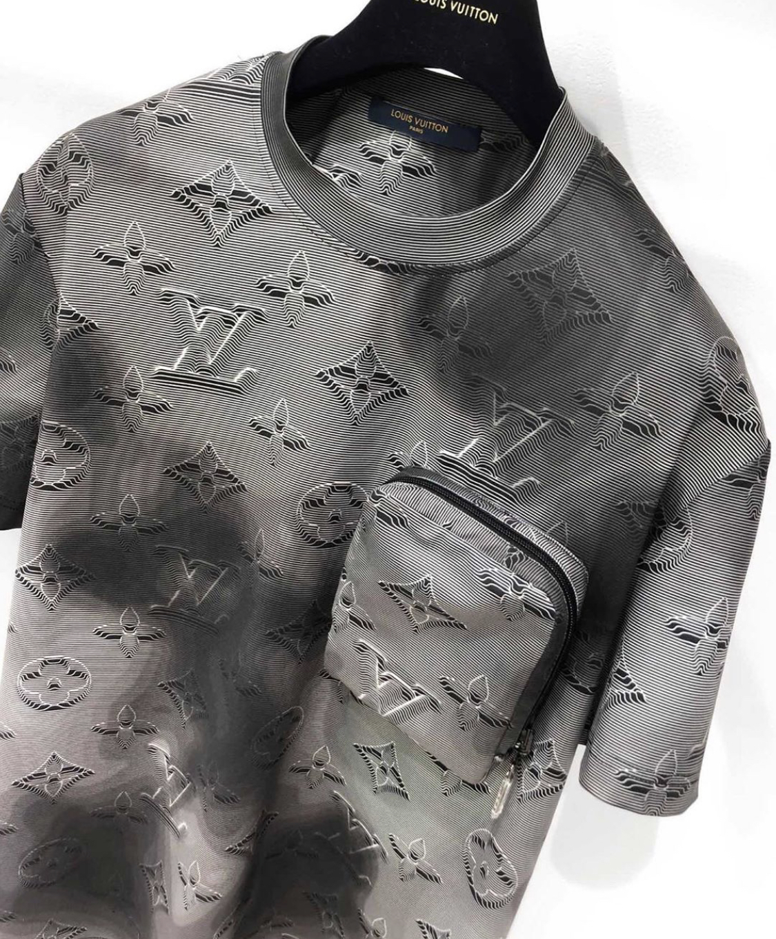 Louis Vuitton® 3d Monogram Shirt Blue Grey. Size 34 in 2023
