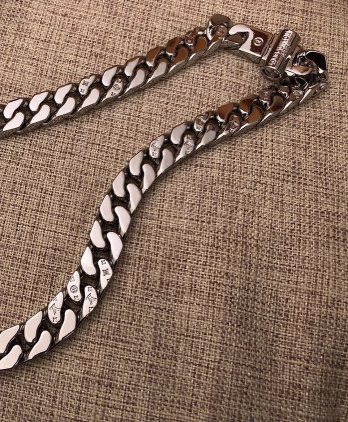 Louis Vuitton Chain Links Patches Bracelet Swarovski Crystal in