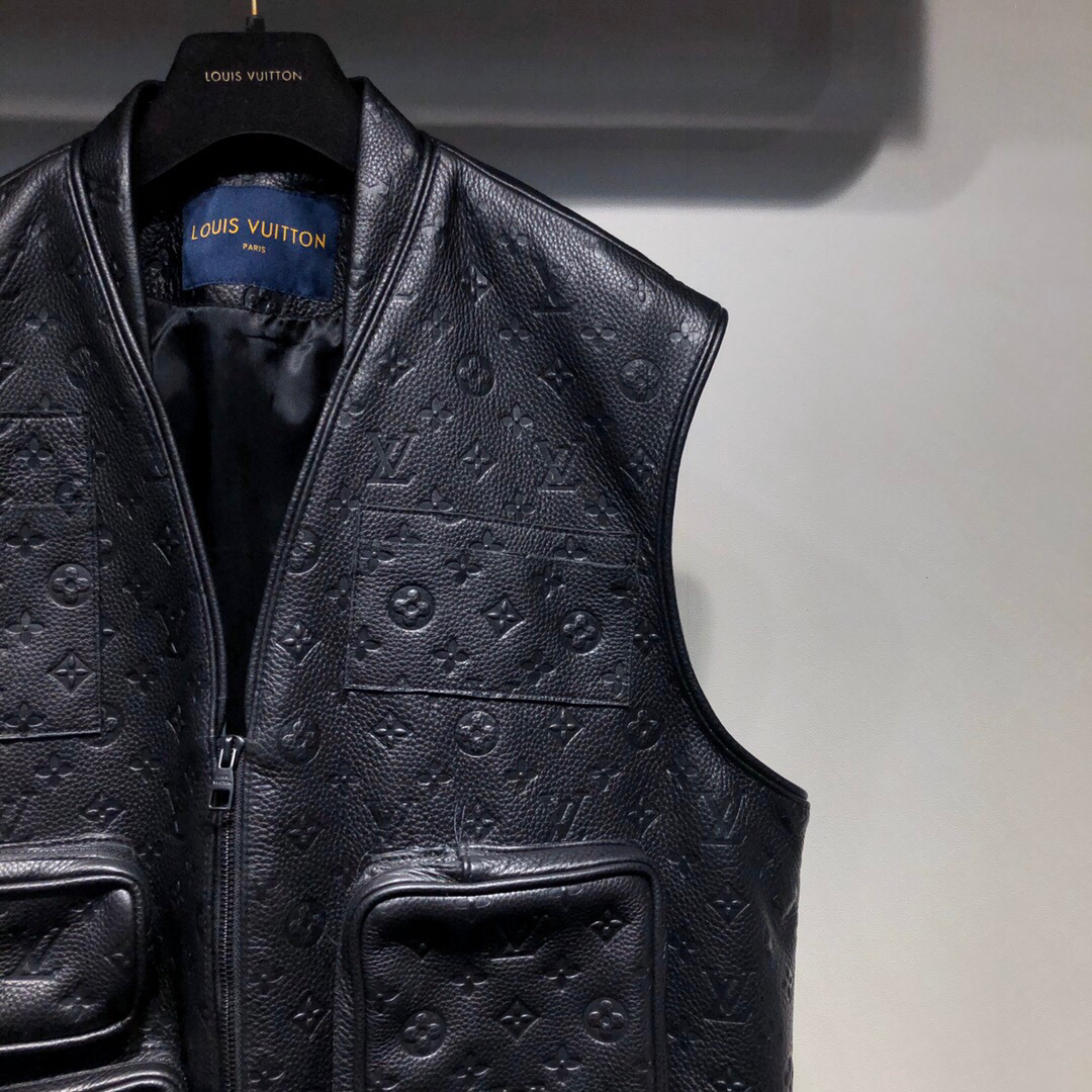 Louis Vuitton Leather Utility Vest - Black Outerwear, Clothing - LOU144877
