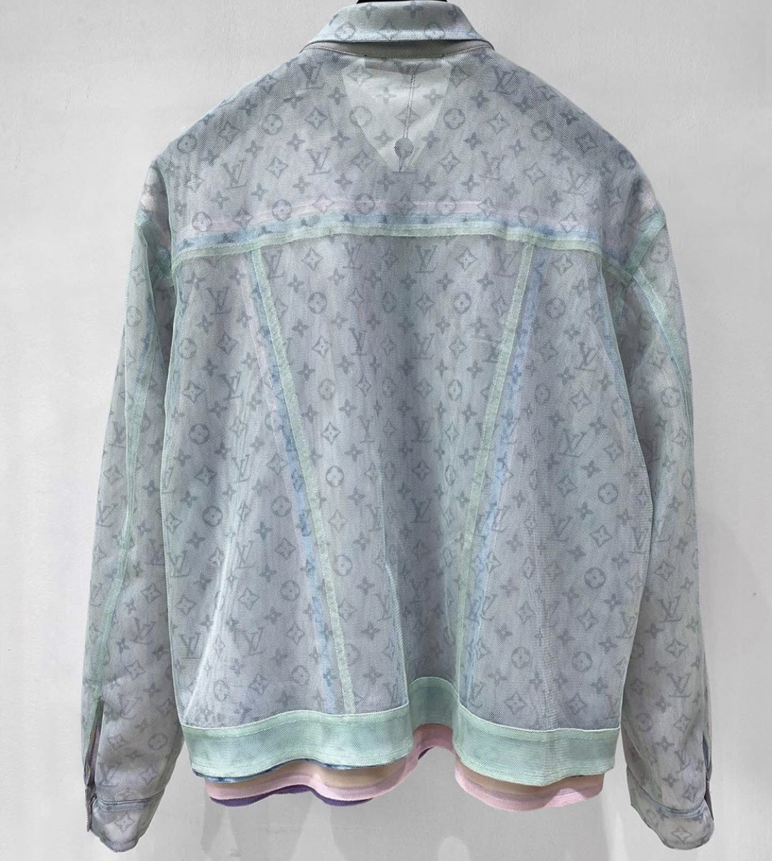 louis vuitton oversized denim jacket with zipper detail — iamkoko.la