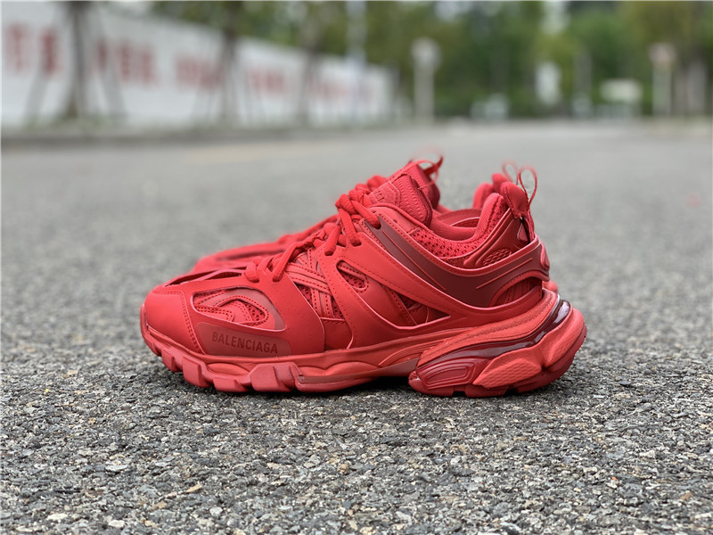 Balenciaga Track Sneaker in red mesh 