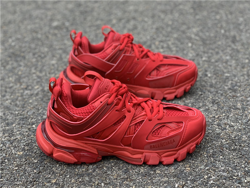 Balenciaga Track Sneaker in red mesh and nylon – billionairemart