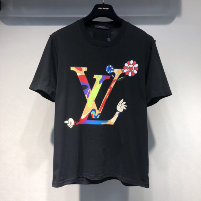 louis vuitton colorful t shirt
