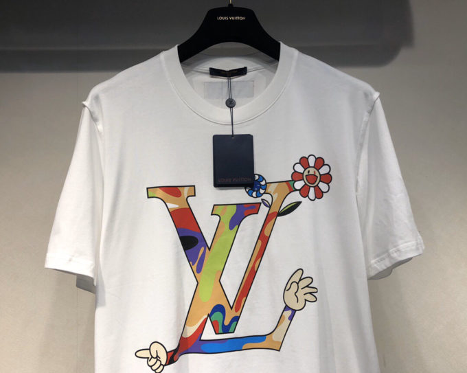 louis vuitton colorful t shirt