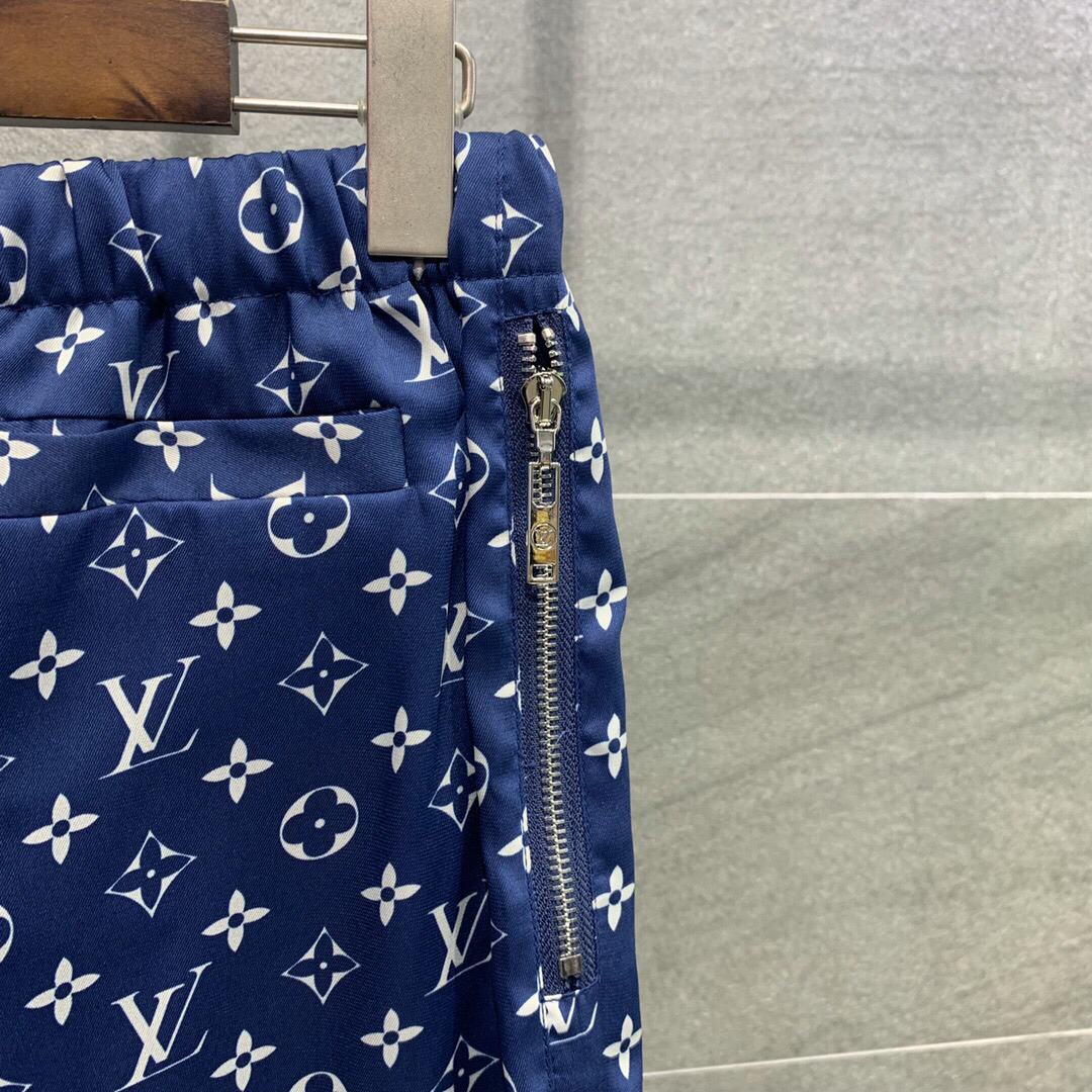 Louis Vuitton® Midnight Mixed Monogram Pajama Shirt Navy. Size 34