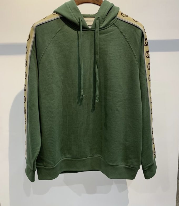 Gucci Cotton jersey hooded sweatshirt – billionairemart