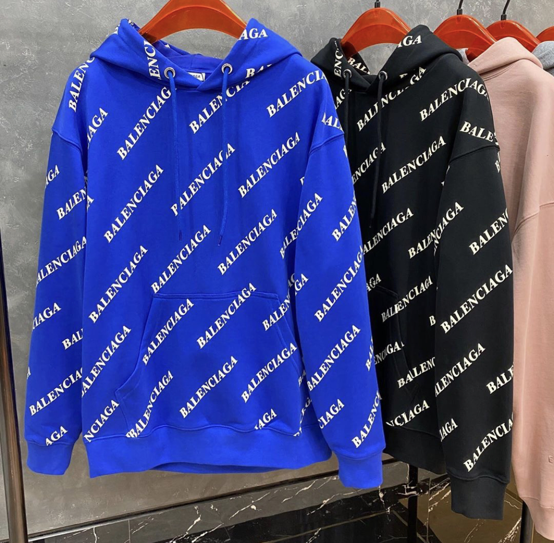 balenciaga hoodie back logo