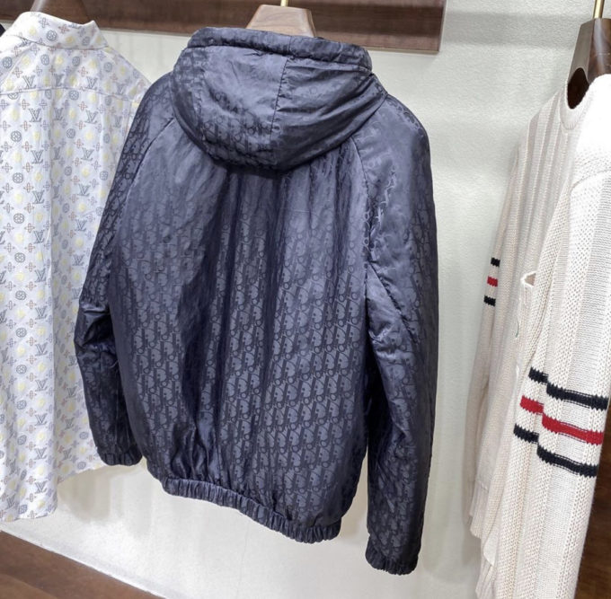 BLOUSON WITH REVERSIBLE DIOR OBLIQUE HOOD â billionairemart