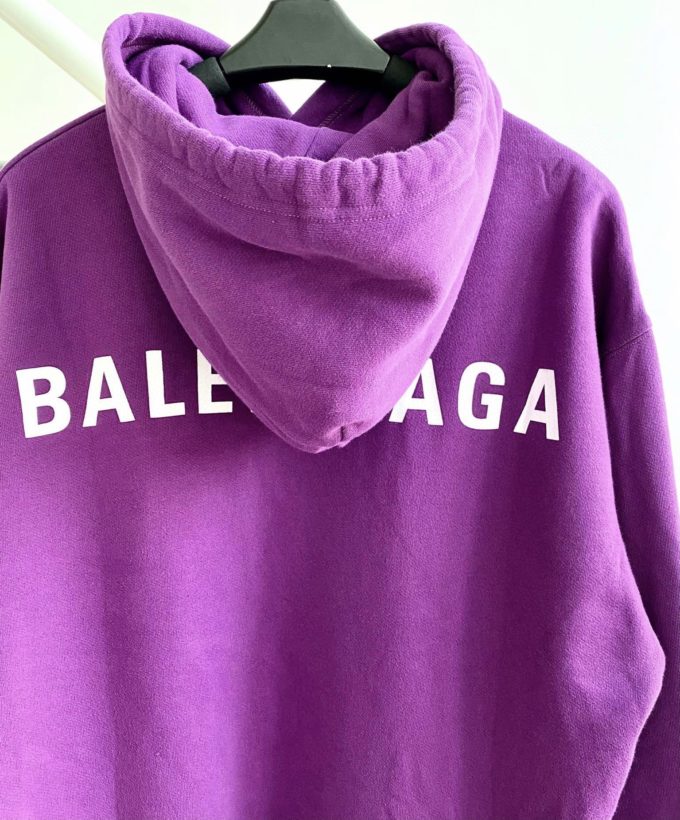 purple balenciaga hoodie