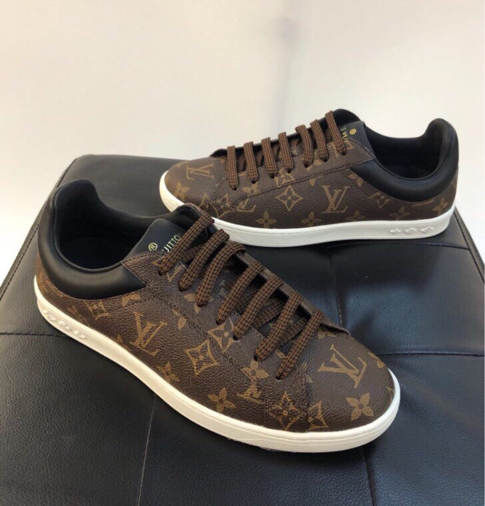 louis vuitton luxembourg brown sneaker – billionairemart