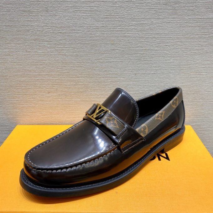 louis vuitton major loafer brown